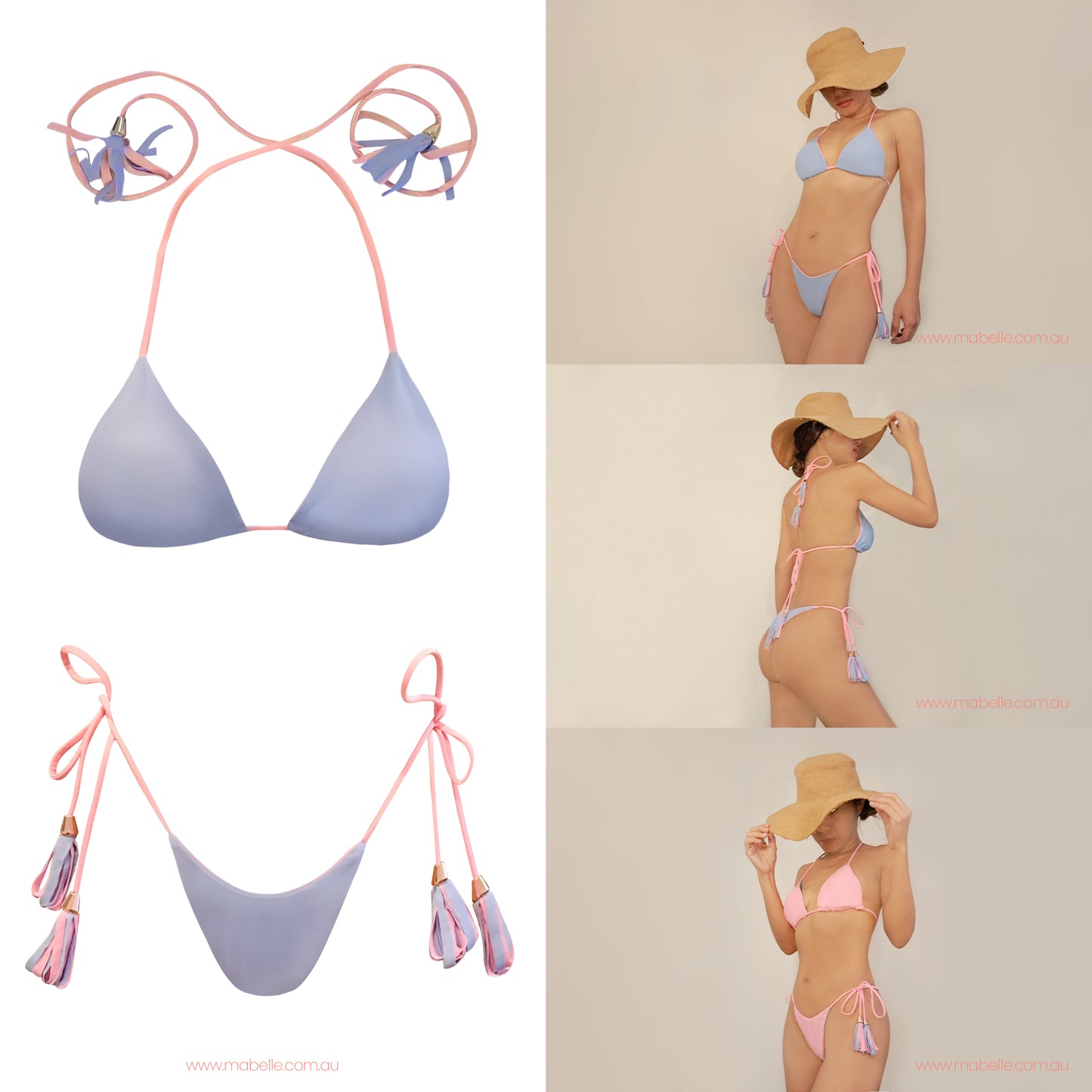 Reversible Brazilian cut Set top & bottom