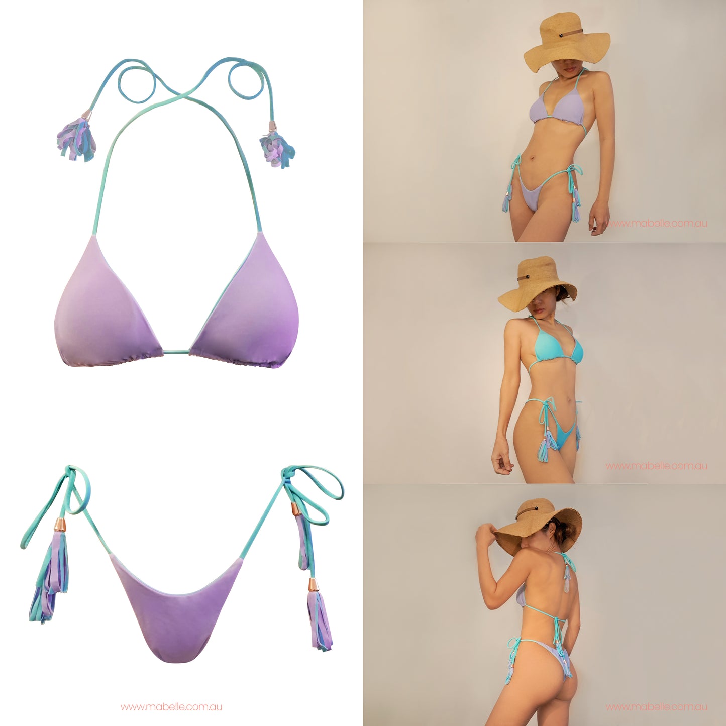Reversible Brazilian cut Set top & bottom