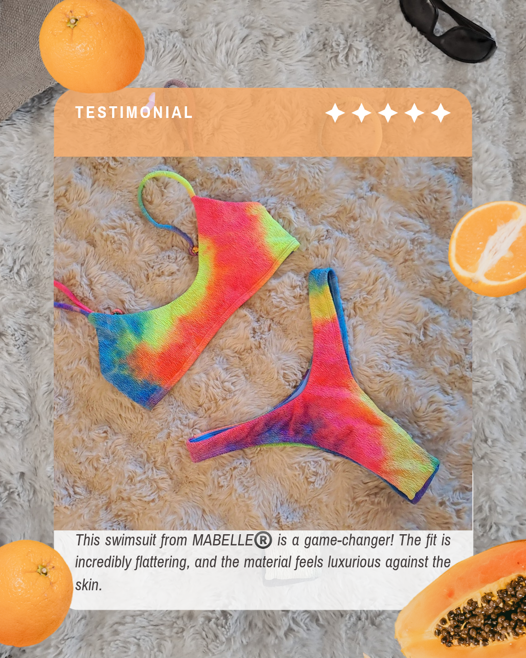 Top & Bottom Bikini Set - Brazilian High Cut