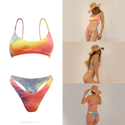 Top & Bottom Bikini Set - Brazilian High Cut