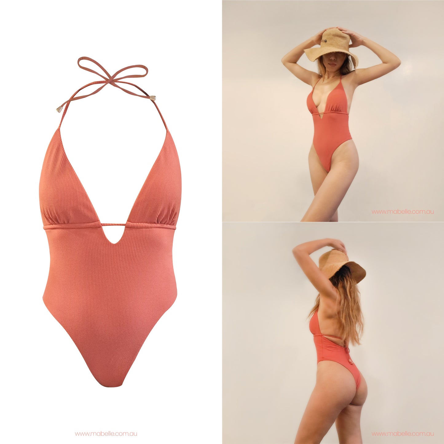 One piece brazilian cut cheeky bottom $79