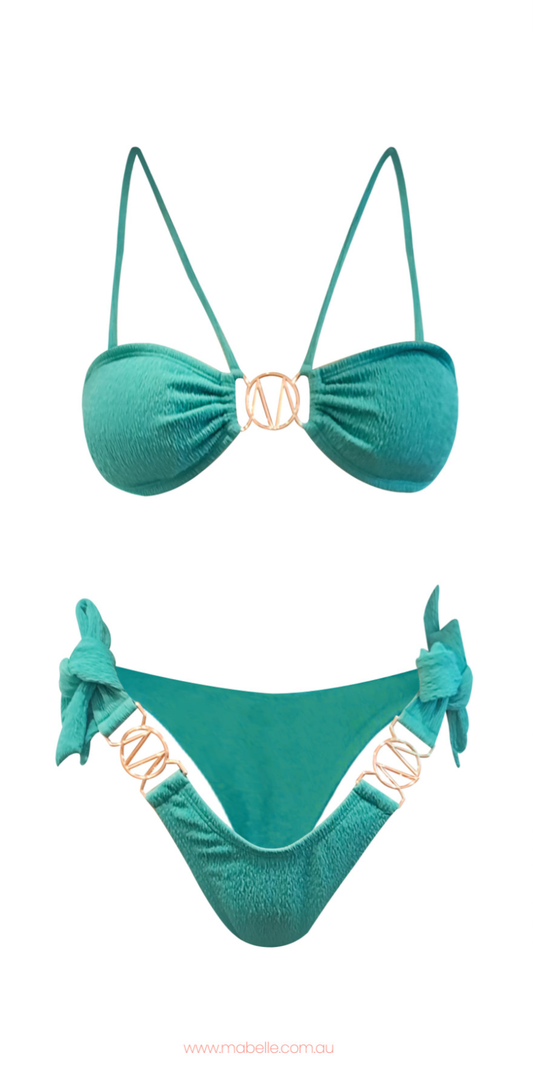 Top & Bottom Bikini Set - Brazilian High Cut